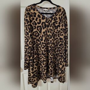 Cheetah Print Tunic 2XL